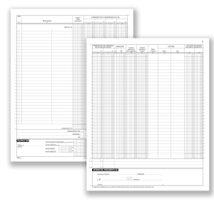 DATA UFFICIO REGISTRO CORRISPETTIVI 245X310MM A4 17 FOGLI CONF 5 Pz.